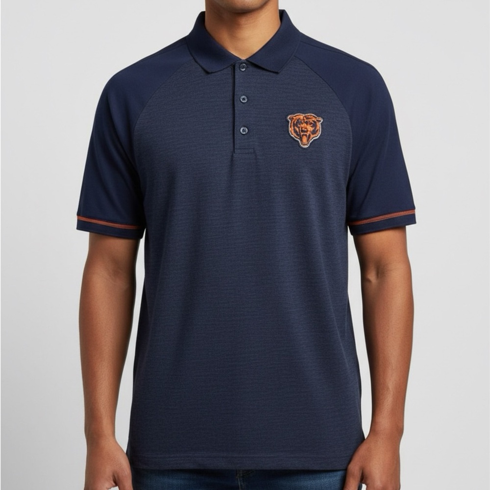 NFL - Chicago Bears Blue Polo Shirt Classic Design